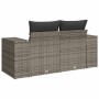 Garden sofa with cushions 2 seater gray synthetic rattan by , Outdoor sofas - Ref: Foro24-366125, Price: 197,52 €, Discount: %