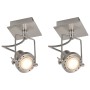 2-piece silver GU10 spotlights by vidaXL, Spotlights and reflectors - Ref: Foro24-281445, Price: 38,60 €, Discount: %