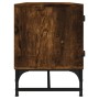 TV cabinet with smoked oak glass doors 102x37x50 cm by , TV Furniture - Ref: Foro24-836536, Price: 62,15 €, Discount: %