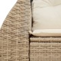 2-seater garden sofa with cushions, beige synthetic rattan by , Outdoor sofas - Ref: Foro24-366062, Price: 276,92 €, Discount: %