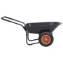 Black and orange wheelbarrow 78 L 100 kg by , Wheelbarrows - Ref: Foro24-92592, Price: 174,18 €, Discount: %