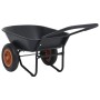 Black and orange wheelbarrow 78 L 100 kg by , Wheelbarrows - Ref: Foro24-92592, Price: 174,18 €, Discount: %