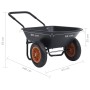 Black and orange wheelbarrow 78 L 100 kg by , Wheelbarrows - Ref: Foro24-92592, Price: 174,18 €, Discount: %