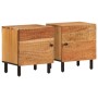 Bedside tables 2 units solid acacia wood 40x33x46 cm by , Nightstands - Ref: Foro24-356852, Price: 113,36 €, Discount: %