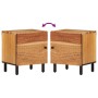 Mesitas de noche 2 uds madera maciza de acacia 40x33x46 cm de , Mesitas de noche - Ref: Foro24-356852, Precio: 113,36 €, Desc...