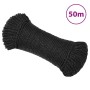 Cuerda de trabajo polipropileno negro 3 mm 50 m de , Sogas y cuerdas metálicas - Ref: Foro24-152997, Precio: 12,64 €, Descuen...