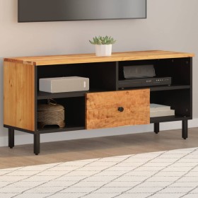 Mueble de TV madera maciza de acacia 100x33x46 cm de , Muebles TV - Ref: Foro24-356871, Precio: 111,99 €, Descuento: %