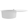 Granite kitchen sink with one white oval basin by vidaXL, Sinks - Ref: Foro24-144867, Price: 211,91 €, Discount: %