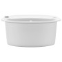 Granite kitchen sink with one white oval basin by vidaXL, Sinks - Ref: Foro24-144867, Price: 211,91 €, Discount: %