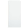 Armario auxiliar con puertas de vidrio blanco 68x37x75,5 cm de , Aparadores - Ref: Foro24-836420, Precio: 79,99 €, Descuento: %