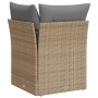 Corner garden sofa with beige synthetic rattan cushions by , Outdoor sofas - Ref: Foro24-366086, Price: 92,23 €, Discount: %