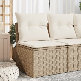 Gartensofa ohne Armlehnen mit PE Rattan Kissen beige von , Outdoor-Sofas - Ref: Foro24-366050, Preis: 74,54 €, Rabatt: %