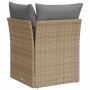 Garten-Ecksessel mit beigen Kissen aus synthetischem Rattan von , Outdoor-Sofas - Ref: Foro24-366101, Preis: 85,86 €, Rabatt: %