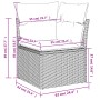 Corner garden sofa with beige synthetic rattan cushions by , Outdoor sofas - Ref: Foro24-366101, Price: 85,86 €, Discount: %