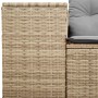 Garden sofa with 2-seater synthetic beige rattan cushions by , Outdoor sofas - Ref: Foro24-366108, Price: 267,98 €, Discount: %