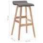 Dark Gray Fabric Kitchen Stool by vidaXL, Kitchen stools - Ref: Foro24-249574, Price: 76,04 €, Discount: %