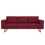 3-Sitzer-Sofa aus weinrotem Stoff von vidaXL, Sofas - Ref: Foro24-281394, Preis: 446,99 €, Rabatt: %