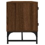 Mueble de TV con puertas de vidrio marrón roble 102x37x50 cm de , Muebles TV - Ref: Foro24-836538, Precio: 65,99 €, Descuento: %