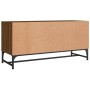 Mueble de TV con puertas de vidrio marrón roble 102x37x50 cm de , Muebles TV - Ref: Foro24-836538, Precio: 65,99 €, Descuento: %