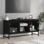 Mueble de TV con puertas de vidrio negro 102x37x50 cm de , Muebles TV - Ref: Foro24-836533, Precio: 64,13 €, Descuento: %