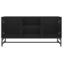 Mueble de TV con puertas de vidrio negro 102x37x50 cm de , Muebles TV - Ref: Foro24-836533, Precio: 64,13 €, Descuento: %