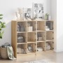 Shelf with oak Sonoma wood doors 136x37x109 cm by , Bookcases and shelves - Ref: Foro24-3206512, Price: 233,99 €, Discount: %