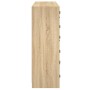 Shelf with oak Sonoma wood doors 136x37x109 cm by , Bookcases and shelves - Ref: Foro24-3206512, Price: 233,99 €, Discount: %