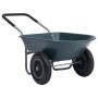 Green and gray wheelbarrow 140x63x65 cm 78 L 100 kg by , Wheelbarrows - Ref: Foro24-148601, Price: 111,50 €, Discount: %