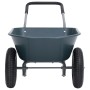 Green and gray wheelbarrow 140x63x65 cm 78 L 100 kg by , Wheelbarrows - Ref: Foro24-148601, Price: 111,50 €, Discount: %