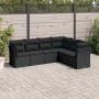 6-piece garden sofa set with black synthetic rattan cushions by , Garden sets - Ref: Foro24-3217675, Price: 365,36 €, Discoun...