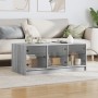 Center table with Sonoma gray glass doors 102x50x42 cm by , Coffee table - Ref: Foro24-836418, Price: 89,99 €, Discount: %