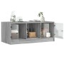 Center table with Sonoma gray glass doors 102x50x42 cm by , Coffee table - Ref: Foro24-836418, Price: 89,99 €, Discount: %