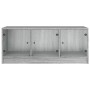 Mesa de centro con puertas de vidrio gris Sonoma 102x50x42 cm de , Mesas de centro - Ref: Foro24-836418, Precio: 88,10 €, Des...