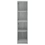 Aparador con puertas de vidrio gris Sonoma 35x37x142 cm de , Aparadores - Ref: Foro24-836439, Precio: 112,99 €, Descuento: %