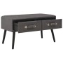 Mesa de centro de cuero sintético gris 80x40x46 cm de vidaXL, Mesas de centro - Ref: Foro24-247545, Precio: 85,89 €, Descuent...