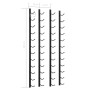 Wall wine racks for 12 bottles black iron 2 units by vidaXL, Wine racks - Ref: Foro24-282467, Price: 89,89 €, Discount: %