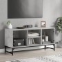 Mueble de TV con puertas de vidrio gris hormigón 102x37x50 cm de , Muebles TV - Ref: Foro24-836535, Precio: 62,15 €, Descuent...