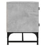 Mueble de TV con puertas de vidrio gris hormigón 102x37x50 cm de , Muebles TV - Ref: Foro24-836535, Precio: 62,15 €, Descuent...