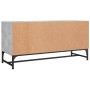 TV stand with gray concrete glass doors 102x37x50 cm by , TV Furniture - Ref: Foro24-836535, Price: 62,15 €, Discount: %