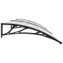 Canopy for door PC black and transparent 240x75 cm by vidaXL, Awnings - Ref: Foro24-144816, Price: 113,99 €, Discount: %