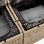 Garden sofa with 2-seater synthetic beige rattan cushions by , Outdoor sofas - Ref: Foro24-366107, Price: 208,95 €, Discount: %