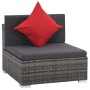 8-piece garden sofa set and gray synthetic rattan cushions by , Garden sets - Ref: Foro24-44431, Price: 761,60 €, Discount: %