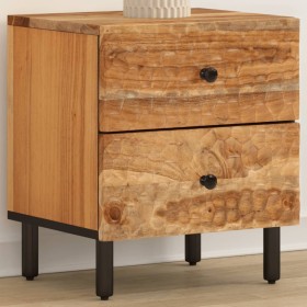 Mesita de noche de madera maciza de acacia 40x33x46 cm de , Mesitas de noche - Ref: Foro24-356853, Precio: 83,32 €, Descuento: %