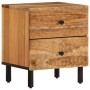 Mesita de noche de madera maciza de acacia 40x33x46 cm de , Mesitas de noche - Ref: Foro24-356853, Precio: 83,32 €, Descuento: %