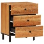 Solid acacia wood bedside table 50x33x60 cm by , Nightstands - Ref: Foro24-356864, Price: 120,99 €, Discount: %