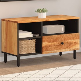 Mueble de TV madera maciza de acacia 80x33x46 cm de , Muebles TV - Ref: Foro24-356872, Precio: 97,99 €, Descuento: %