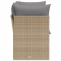 2-seater garden sofa with cushions, beige synthetic rattan by , Outdoor sofas - Ref: Foro24-366087, Price: 144,99 €, Discount: %