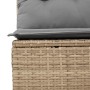 2-seater garden sofa with cushions, beige synthetic rattan by , Outdoor sofas - Ref: Foro24-366087, Price: 144,99 €, Discount: %