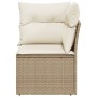 Garden corner armchair with beige synthetic rattan cushions by , Outdoor sofas - Ref: Foro24-366051, Price: 166,62 €, Discoun...