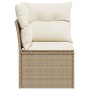 Garden corner armchair with beige synthetic rattan cushions by , Outdoor sofas - Ref: Foro24-366051, Price: 166,62 €, Discoun...